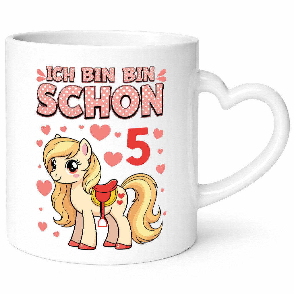 5. Geburtstag | 5 Jahre Mädchen Reiten Pony Humor Geschenkidee Tasse