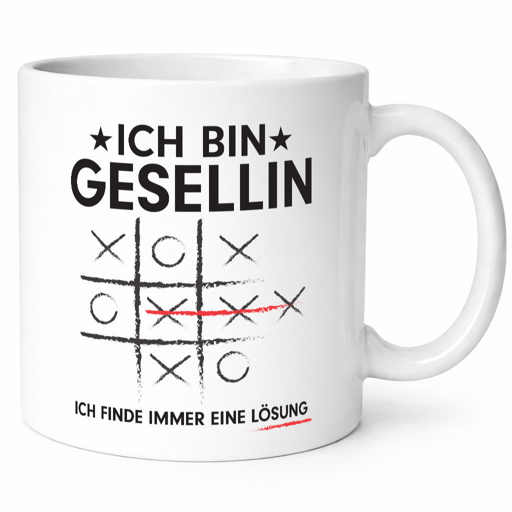 Löse Probleme: Gesellin | Handwerkerinnen Geschenkidee Humor Tasse