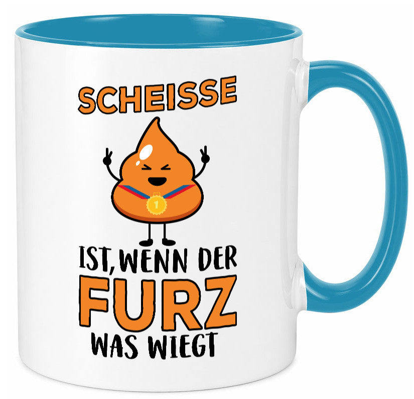 Scheisse ist lustiger Spruch Geschenk Humor Geschenkidee Tasse