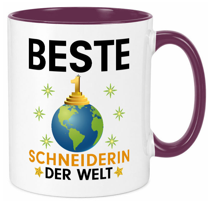 Welt Beste Schneiderin | Beruf Schneiderei lustiger Spruch Geschenk Arbeit Tasse