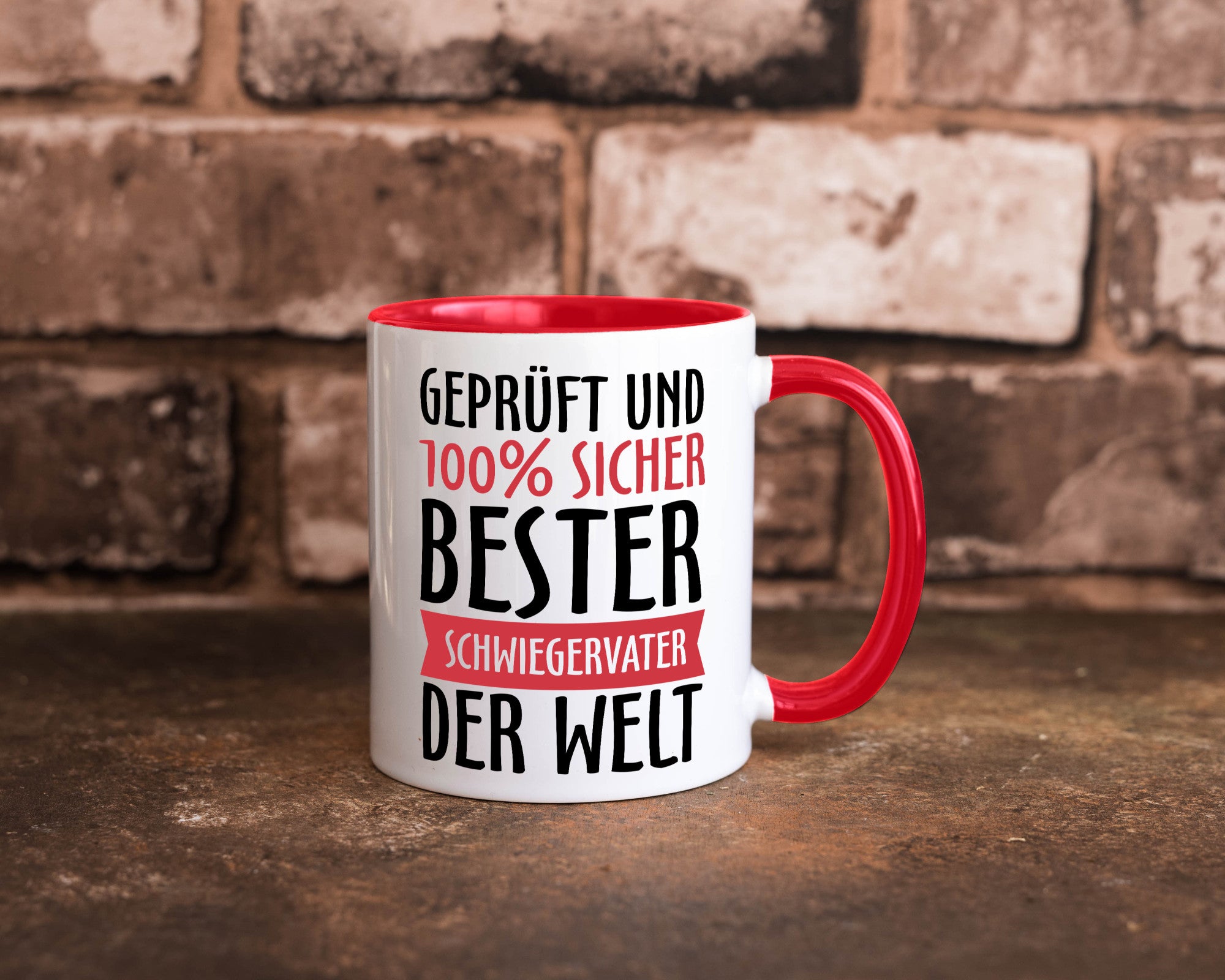 Bester Schwiegervater Geschenk Familie Geschenkidee lustiger Spruch Tasse