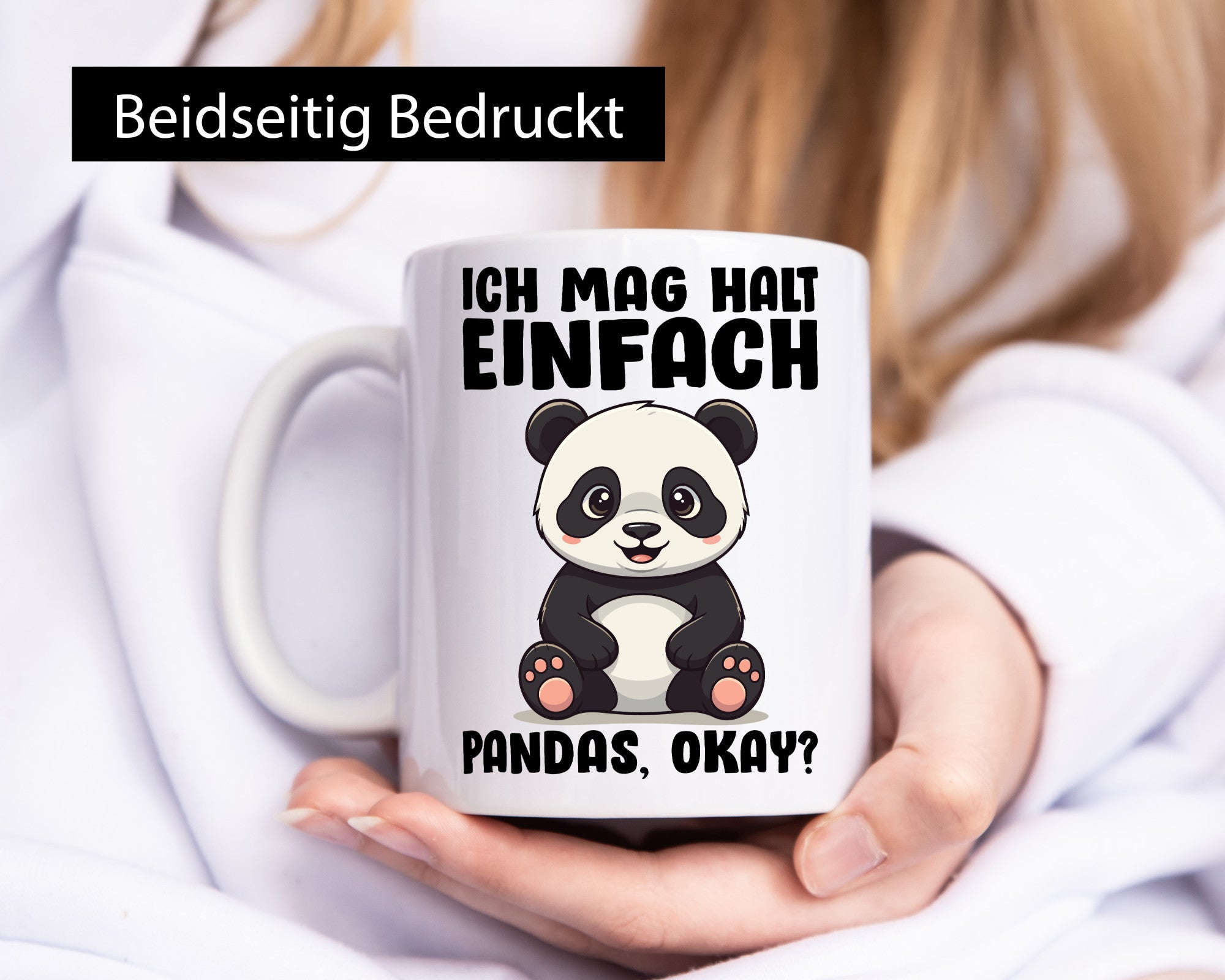 Ich mag halt einfach Pandas | Lustige Geschenkidee für Pandabären Humor Tasse