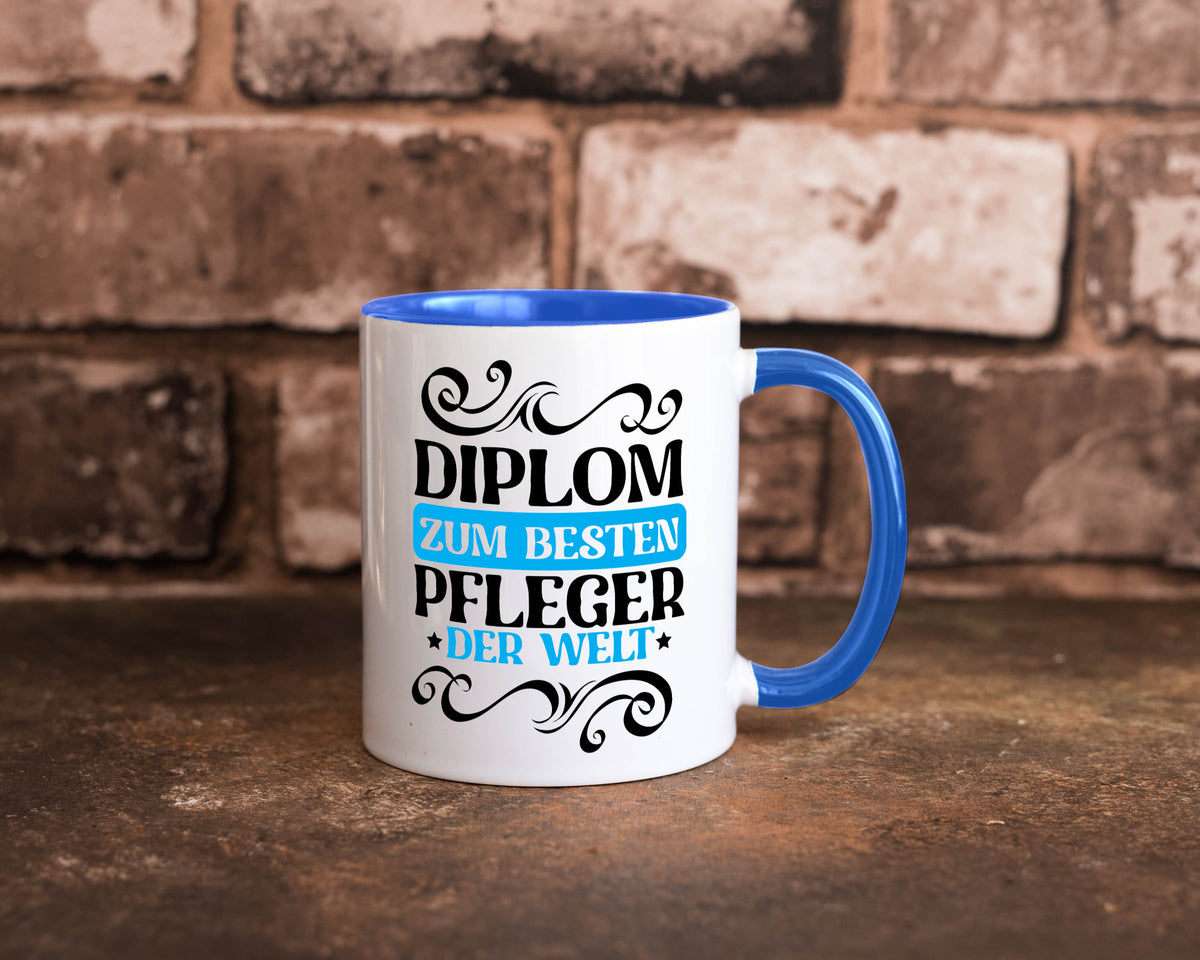 Bester Pfleger der Welt | Altenpfleger Pflegekraft lustig Humor Geschenkidee Tasse
