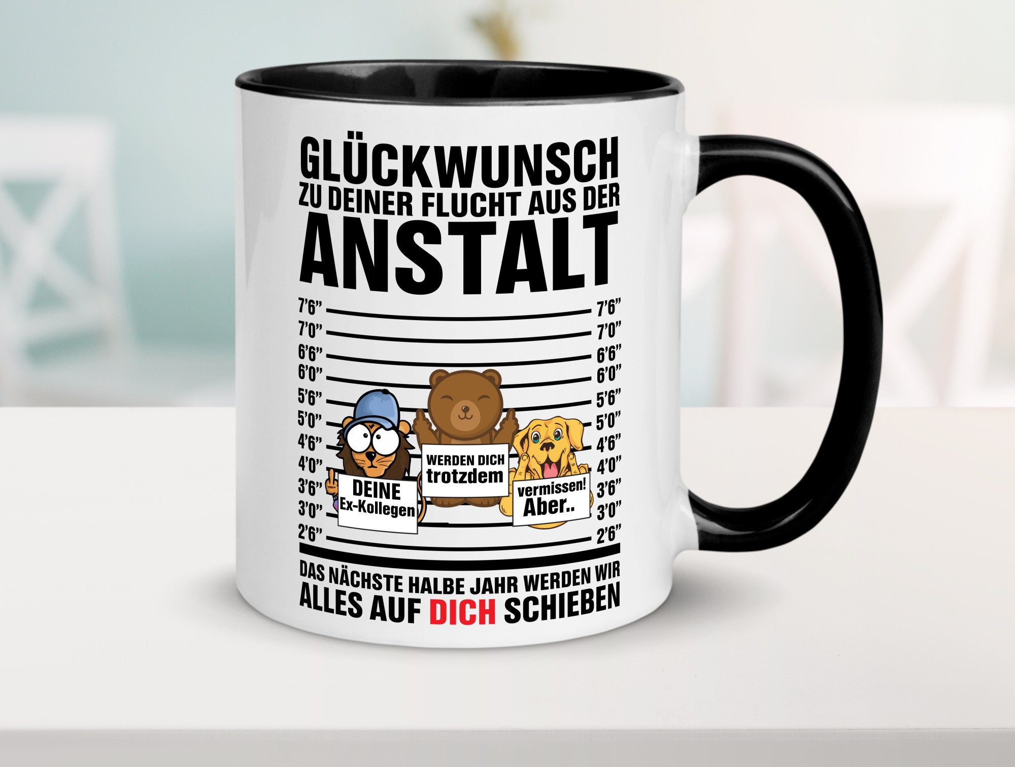Glückwunsch zur Flucht | Arbeitskollegen Berufswechel Humor Arbeit Kollegen