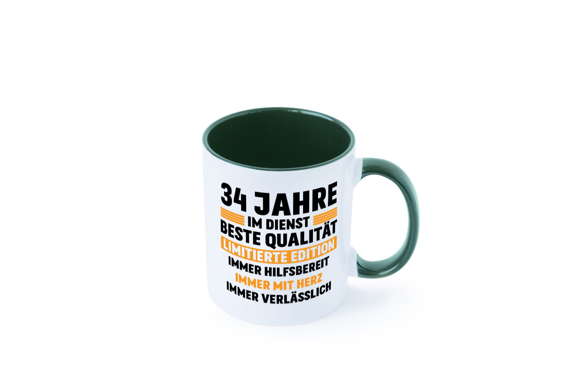 34 Jahre im Dienst | Jubiläum Arbeit v2 Humor Kollegen Büro Geschenkidee Tasse