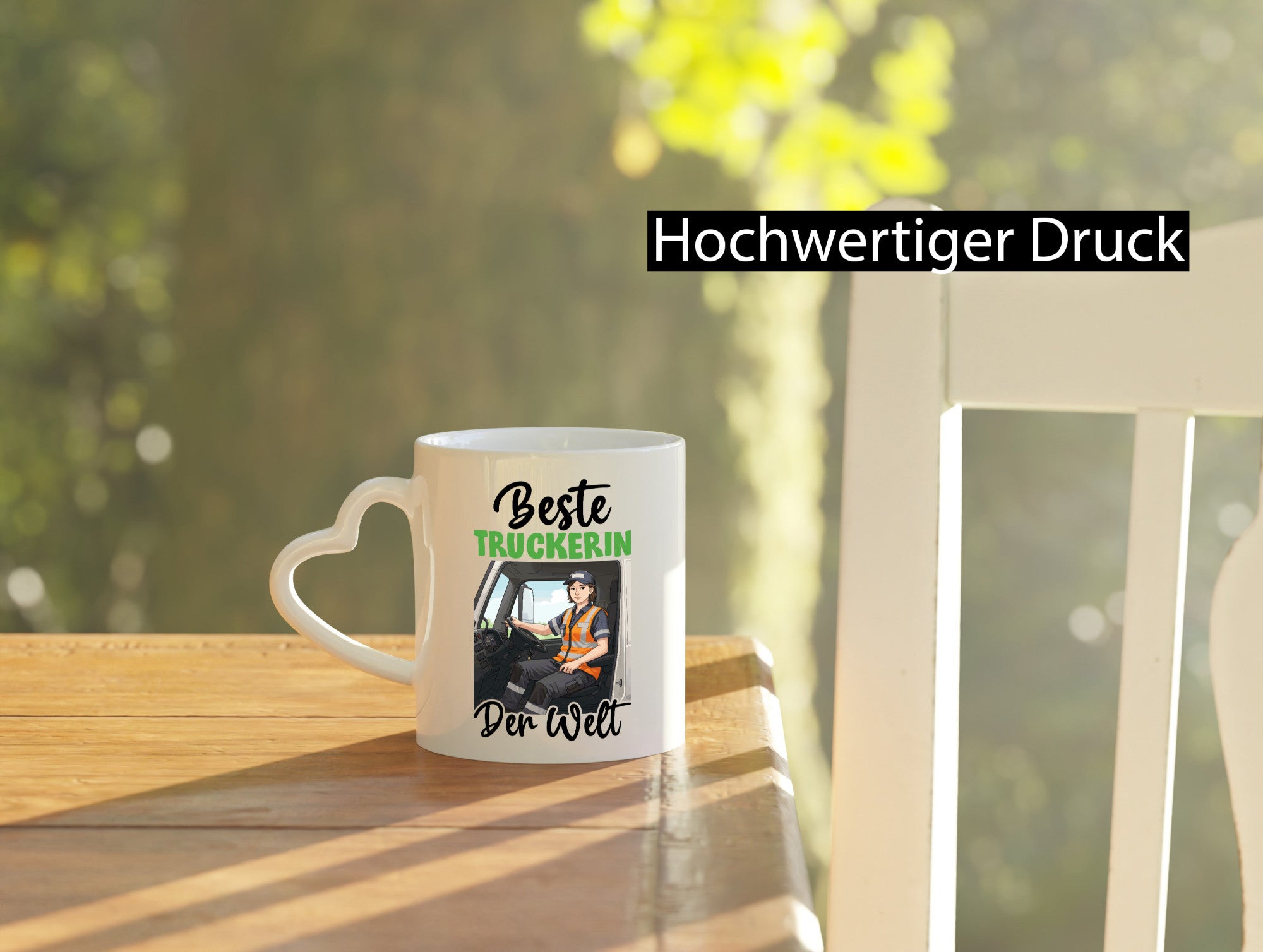 Beste Truckerin | LKW Fahrerin v2 Humor Geschenkidee Tasse