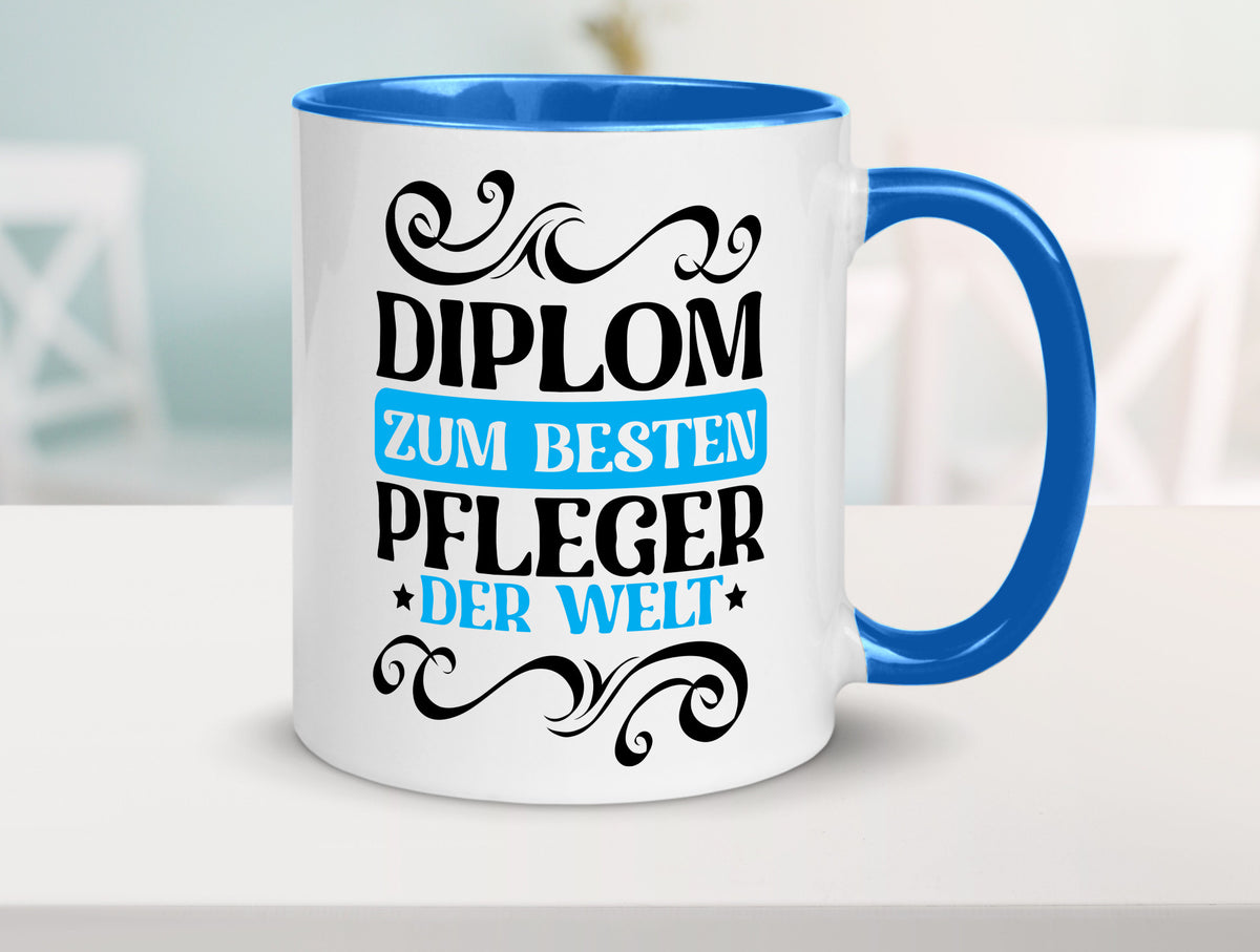 Bester Pfleger der Welt | Altenpfleger Pflegekraft lustig Humor Geschenkidee Tasse