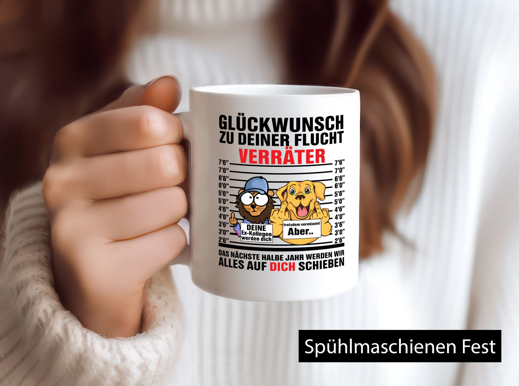 Glüchwunsch zur Flucht | Verräter Ex-Kollegen Humor Arbeit Kollegen Büro
