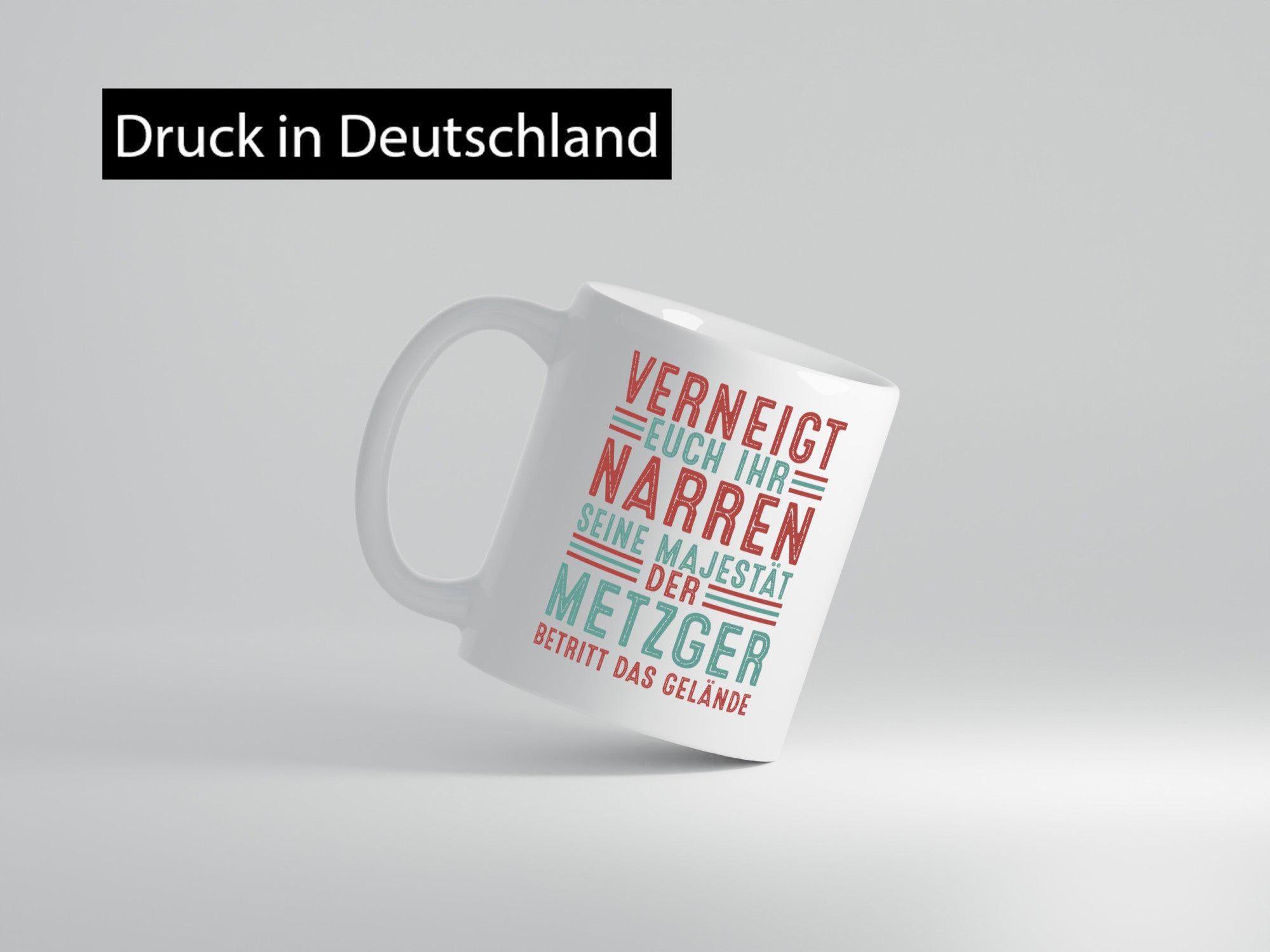 Verneigt euch: Metzger | Fleischer Metzgerei Geschenkidee Humor Tasse