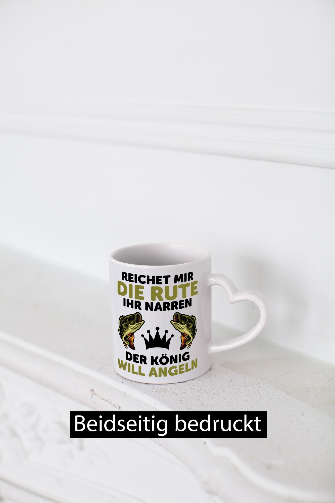 Reicht mir die rute ihr Narren | Angeln Fische Humor Geschenkidee Tasse