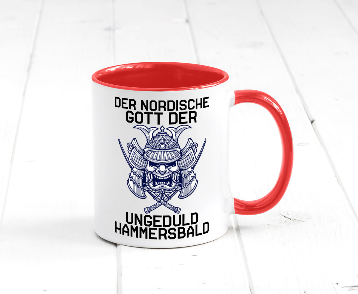 Nordischer Gott der Ungeduld | Mythologie Wikinger lustig Humor Geschenkidee Tasse