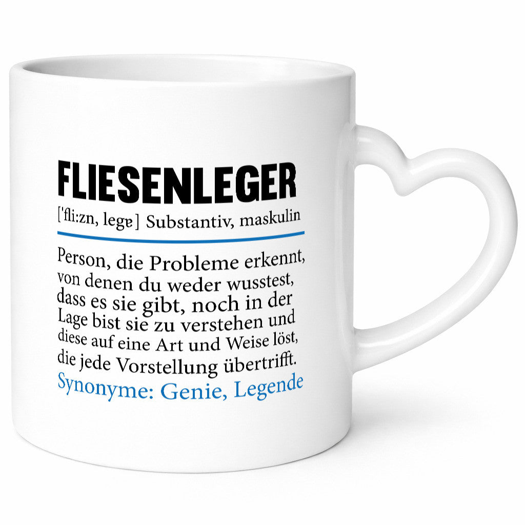Fliesenleger | Beruf Fliesenlegen Bau lustig Arbeit Kollegen Büro Geschenk Tasse