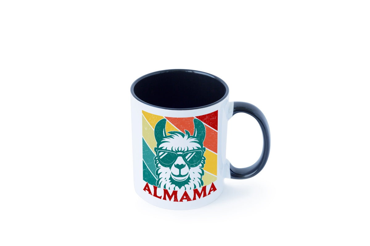 Almama | Lama Mutter Muttertag lustig Familie Geschenkidee Geschenk Tasse