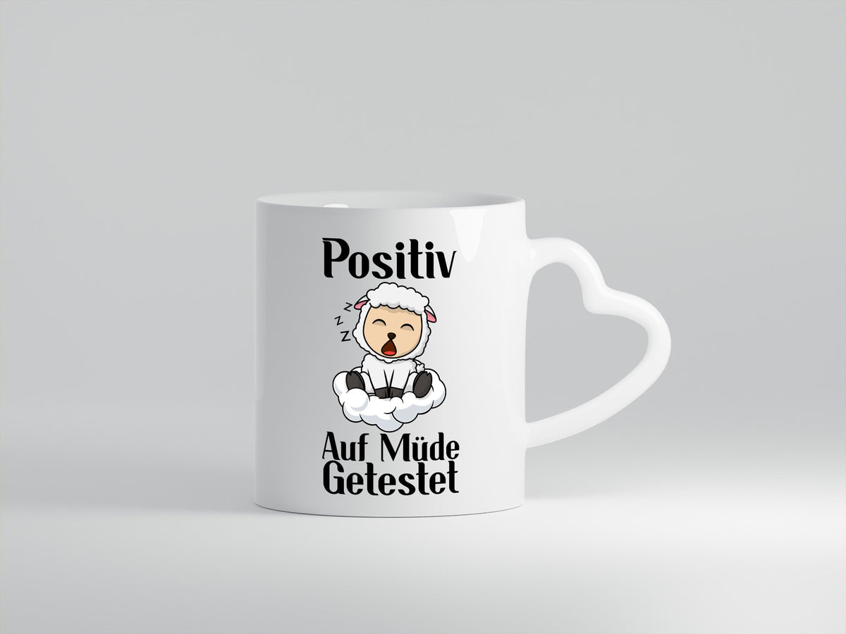 Positiv auf müde getestet | Schlaf Schaf Schlafen Geschenkidee Humor Tasse