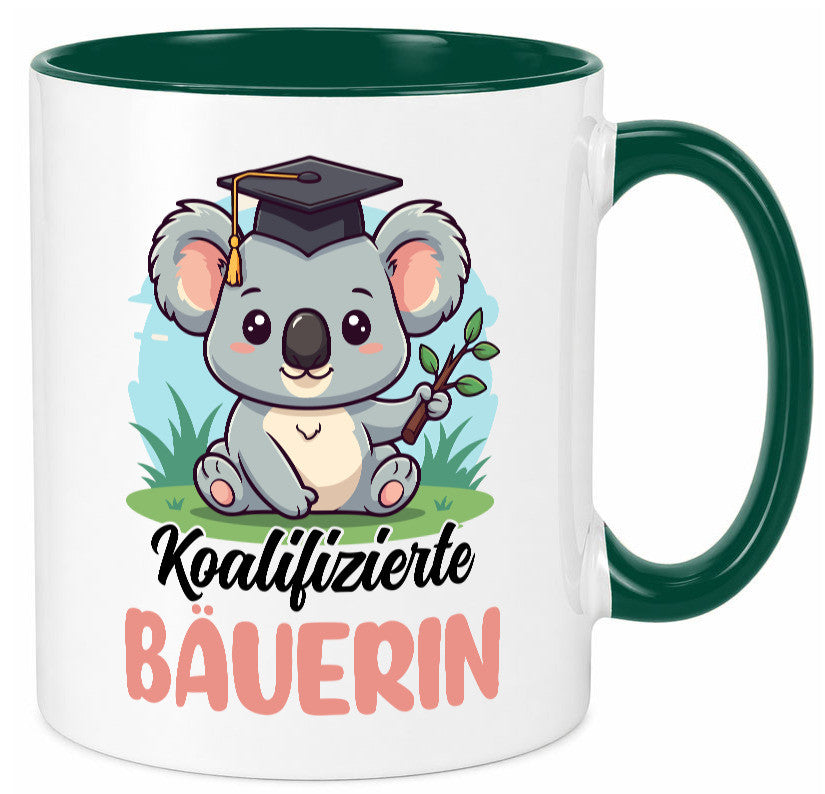 Koalifizierte Bäuerin | Bauernhof Landwirtschaft lustiger Spruch Geschenk Humor Tasse