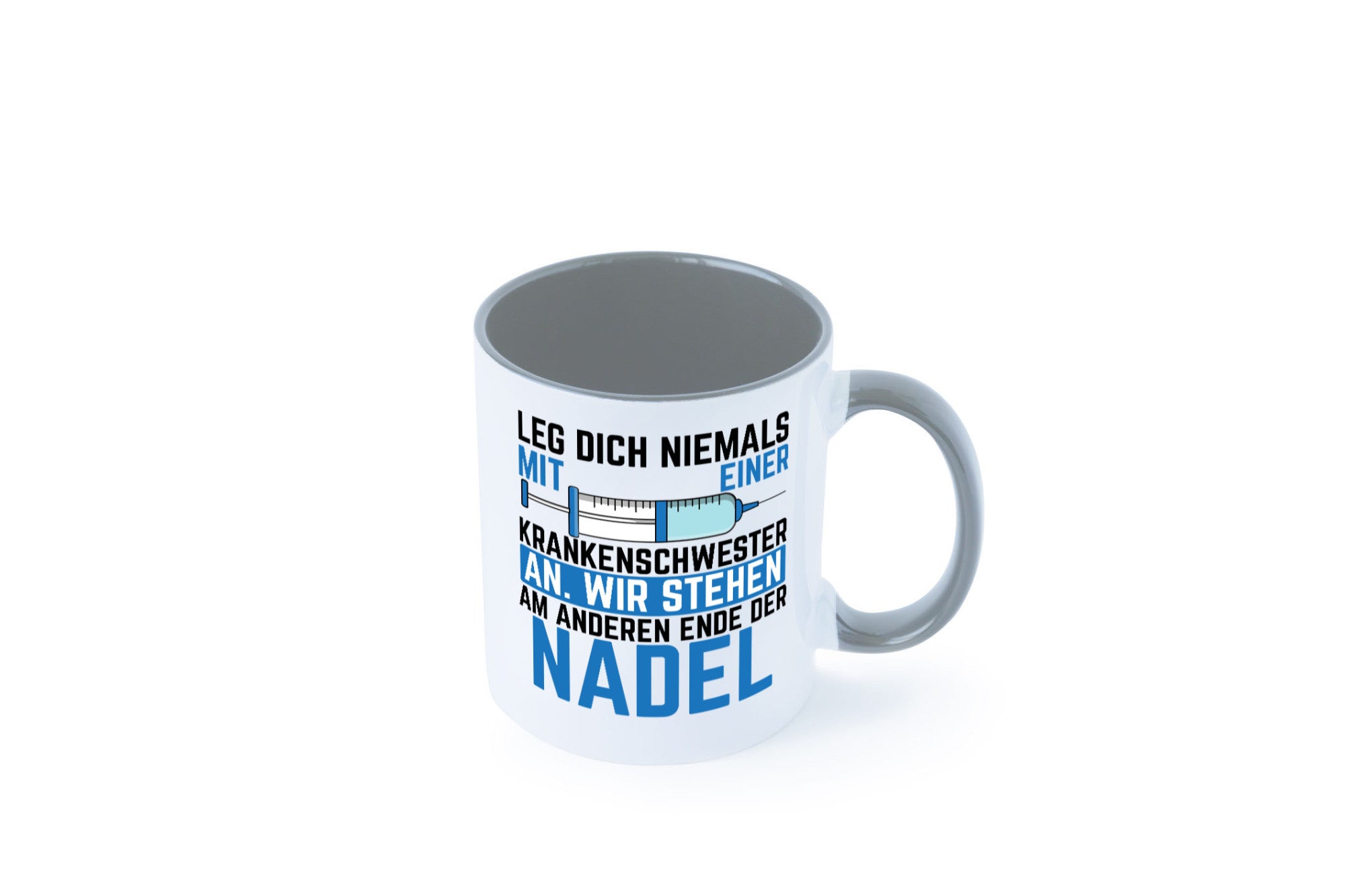 Krankenschwester anlegen | Nadel Spritze Klinik Spruch Geschenkidee Humor Tasse