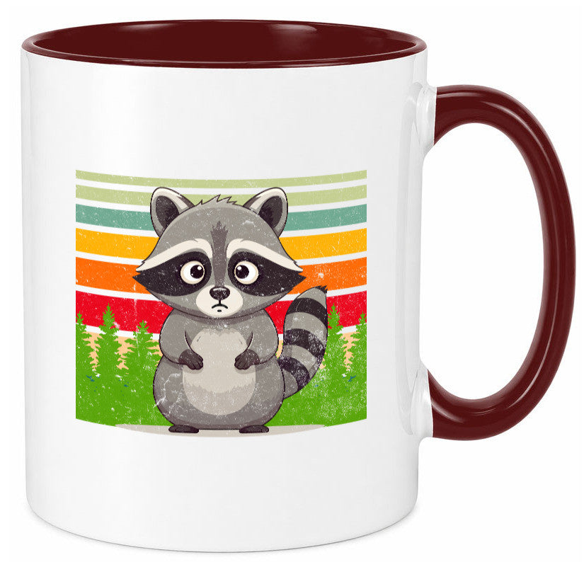 Waschbär | Vintage v2 lustiger Spruch Geschenk Humor Geschenkidee Tasse
