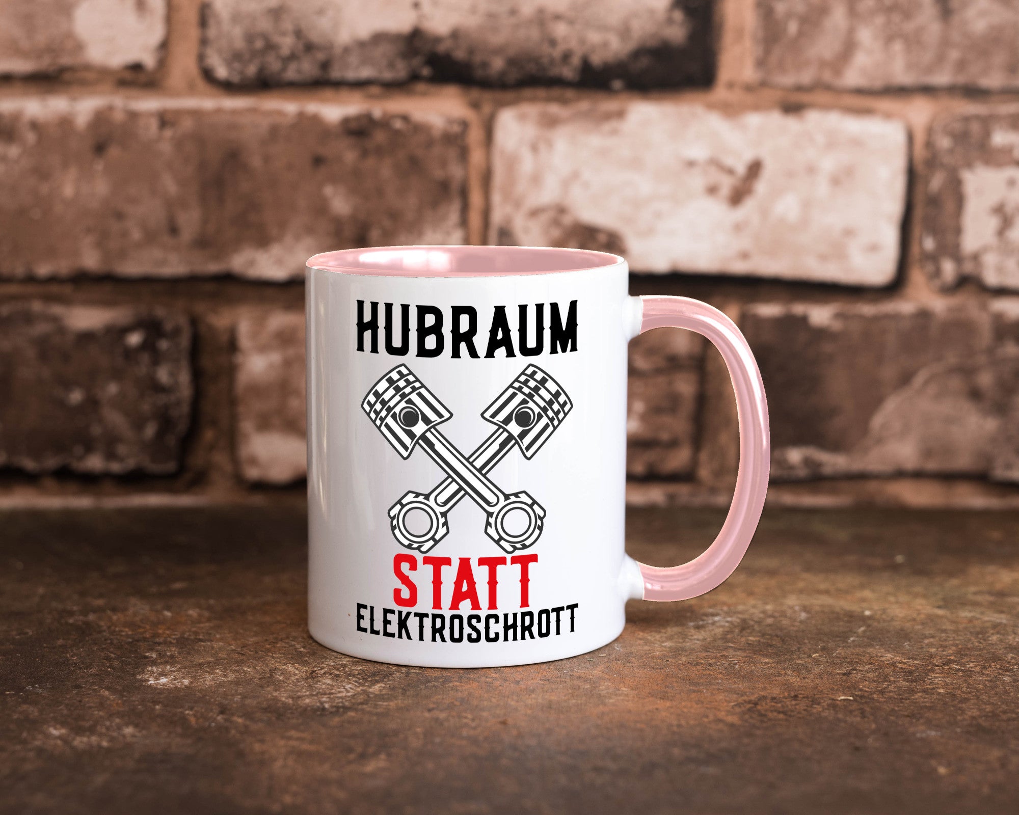 Hubraum statt Elektroschrott | Autofan Verbrennungsmotor Geschenk Humor