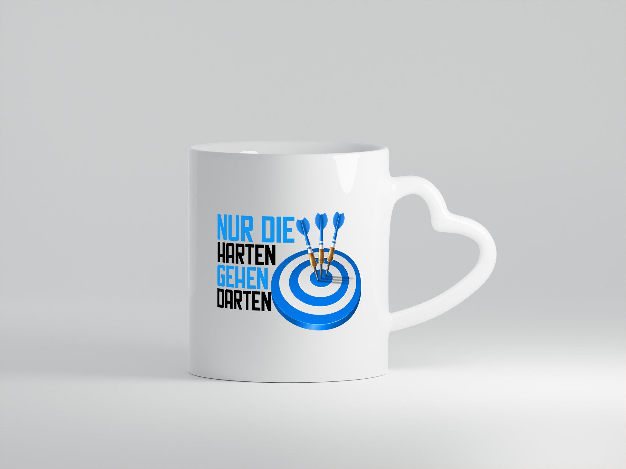 Nur die Harten gehen Darten | Dart Dartspieler Pfeile Humor Geschenkidee Tasse
