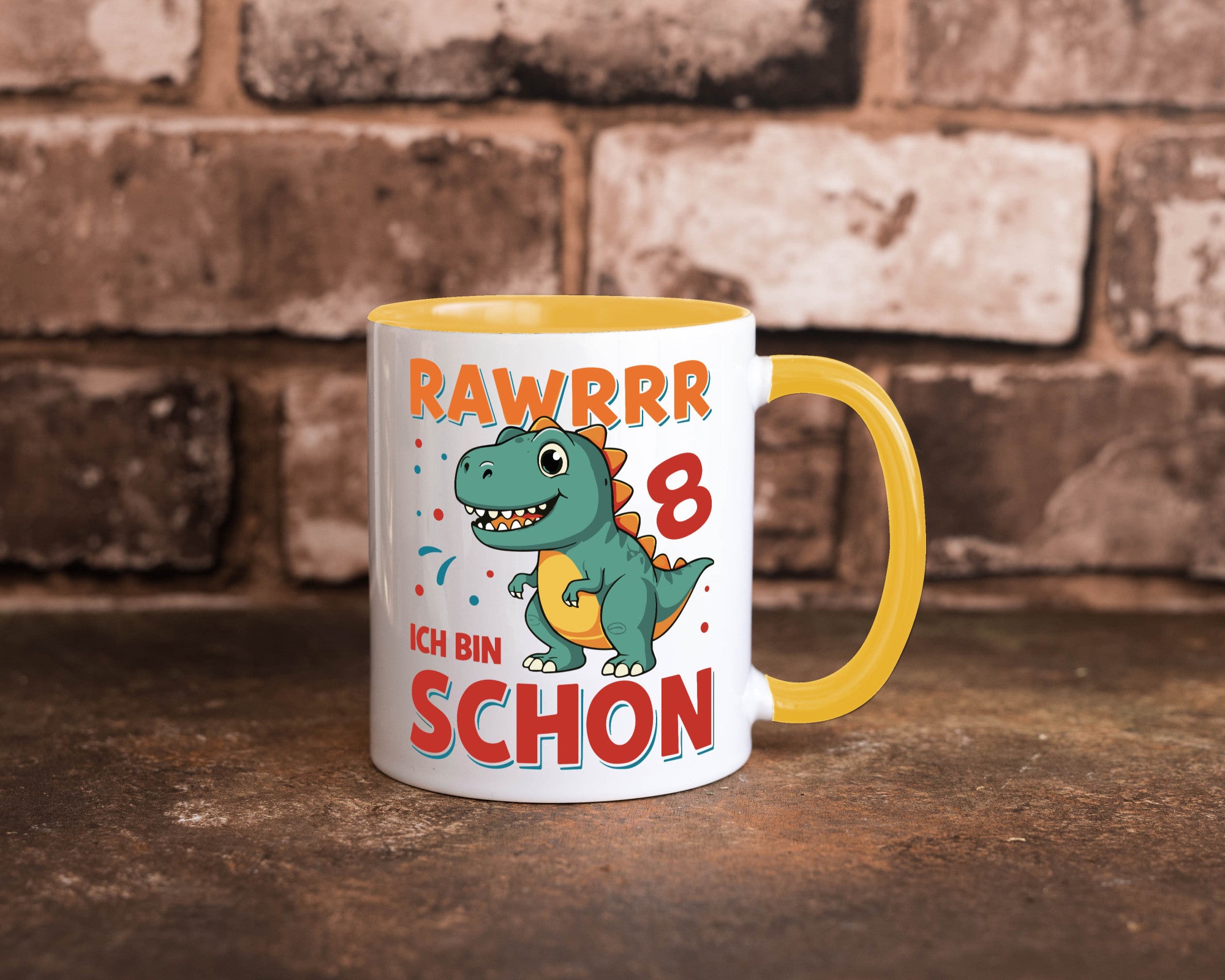 8. Geburtstag | 8 Jahre Raw ich bin schon T-Rex Geschenk Geschenkidee lustiger