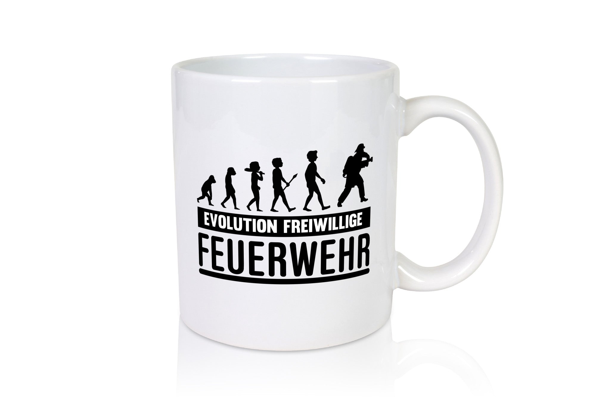Freiwillige Feuerwehr | Evolution Motiv Feuerwehrmann lustiger Spruch Geschenk