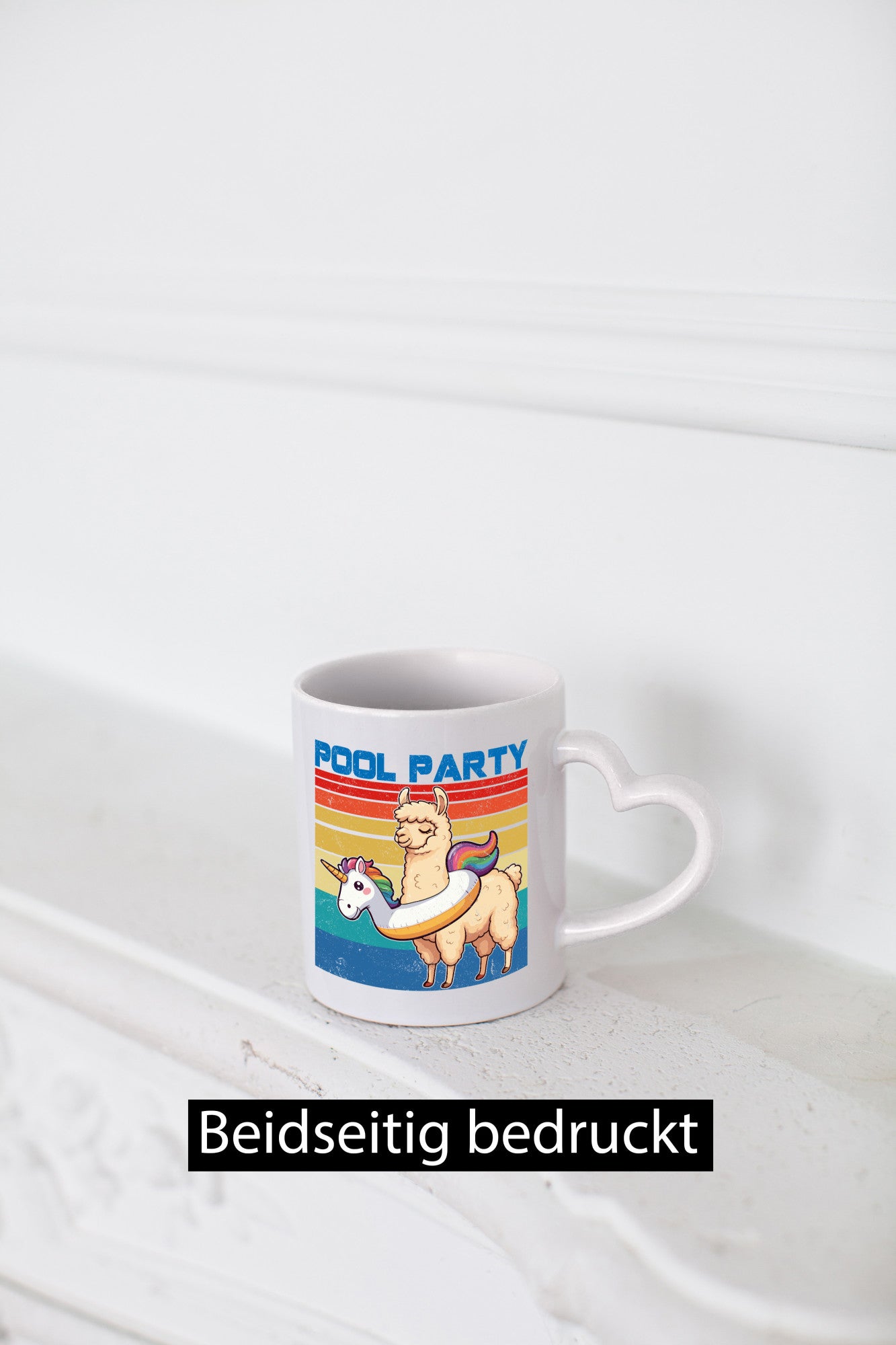 Pool Party | Lama Alpaka Einhorn lustig Humor Geschenkidee Geschenk Tasse