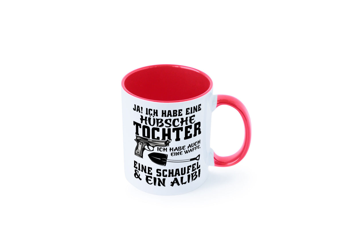 Hübsche Tochter Geschenk Familie Geschenkidee lustiger Spruch Tasse