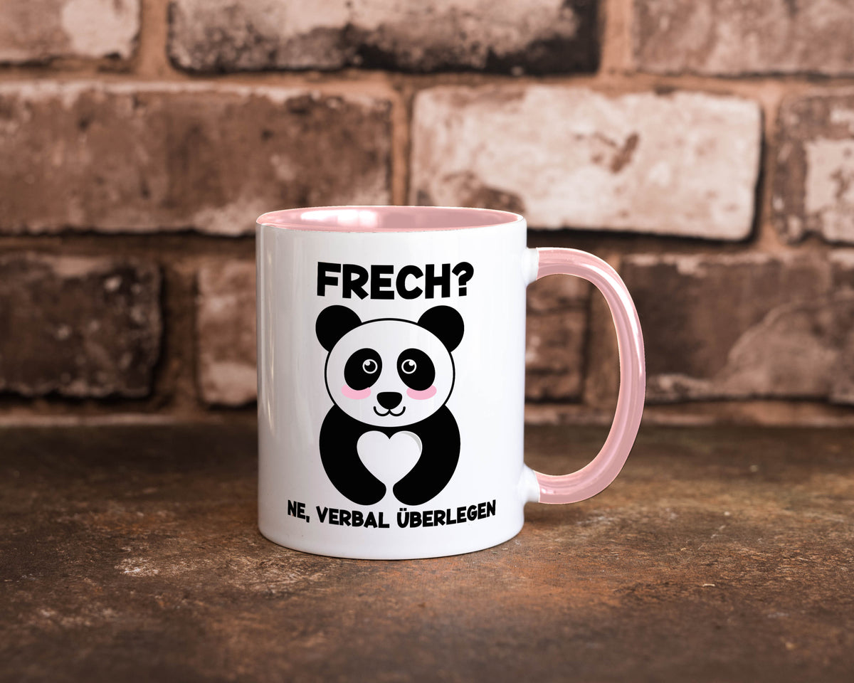 Frech | Verbal überlegen süßer Pandabär kecker Spruch lustiger Geschenk Humor Tasse