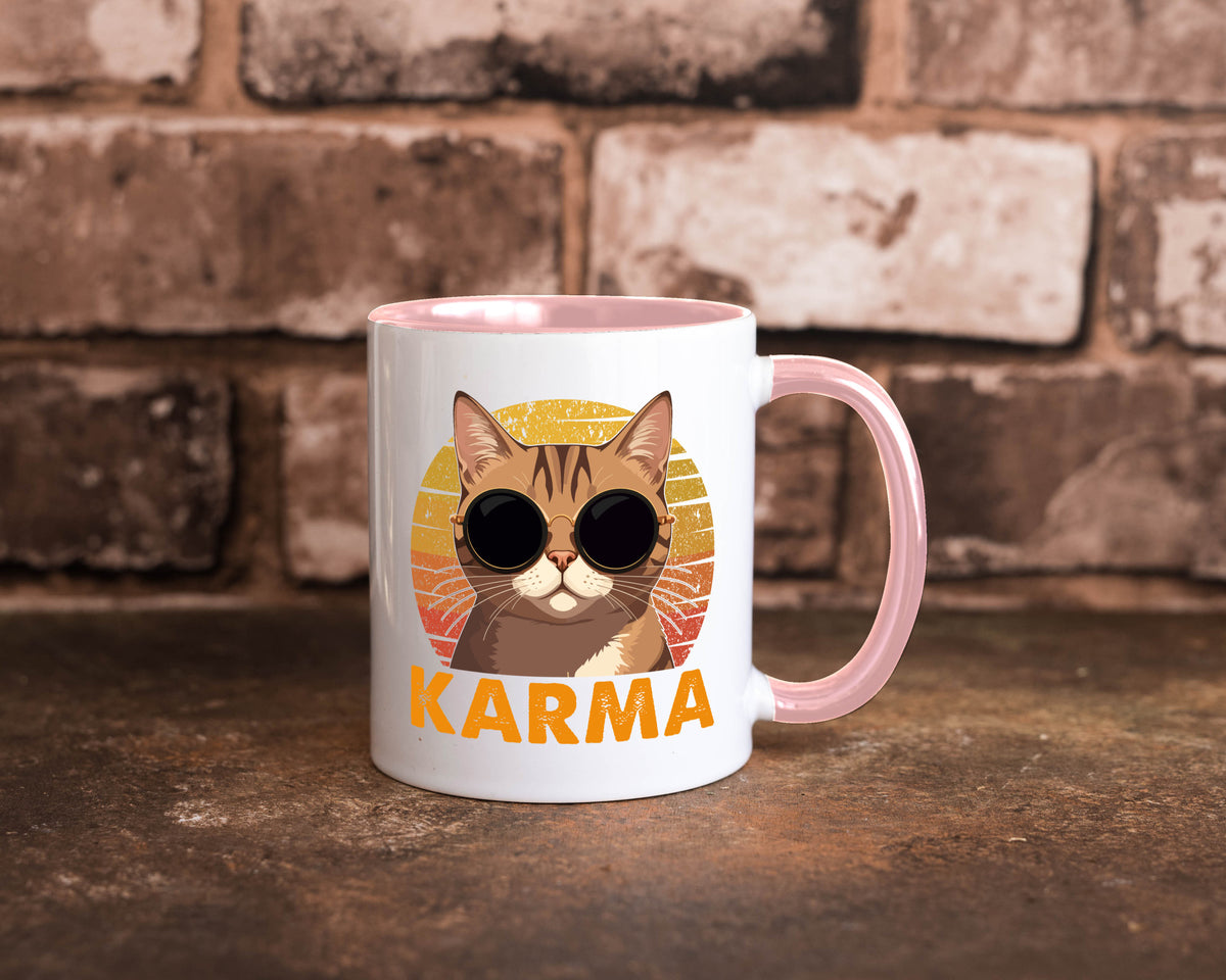 Vintage Katze | Karna Coole lustiger Spruch Geschenk Tierliebhaber Humor Tasse