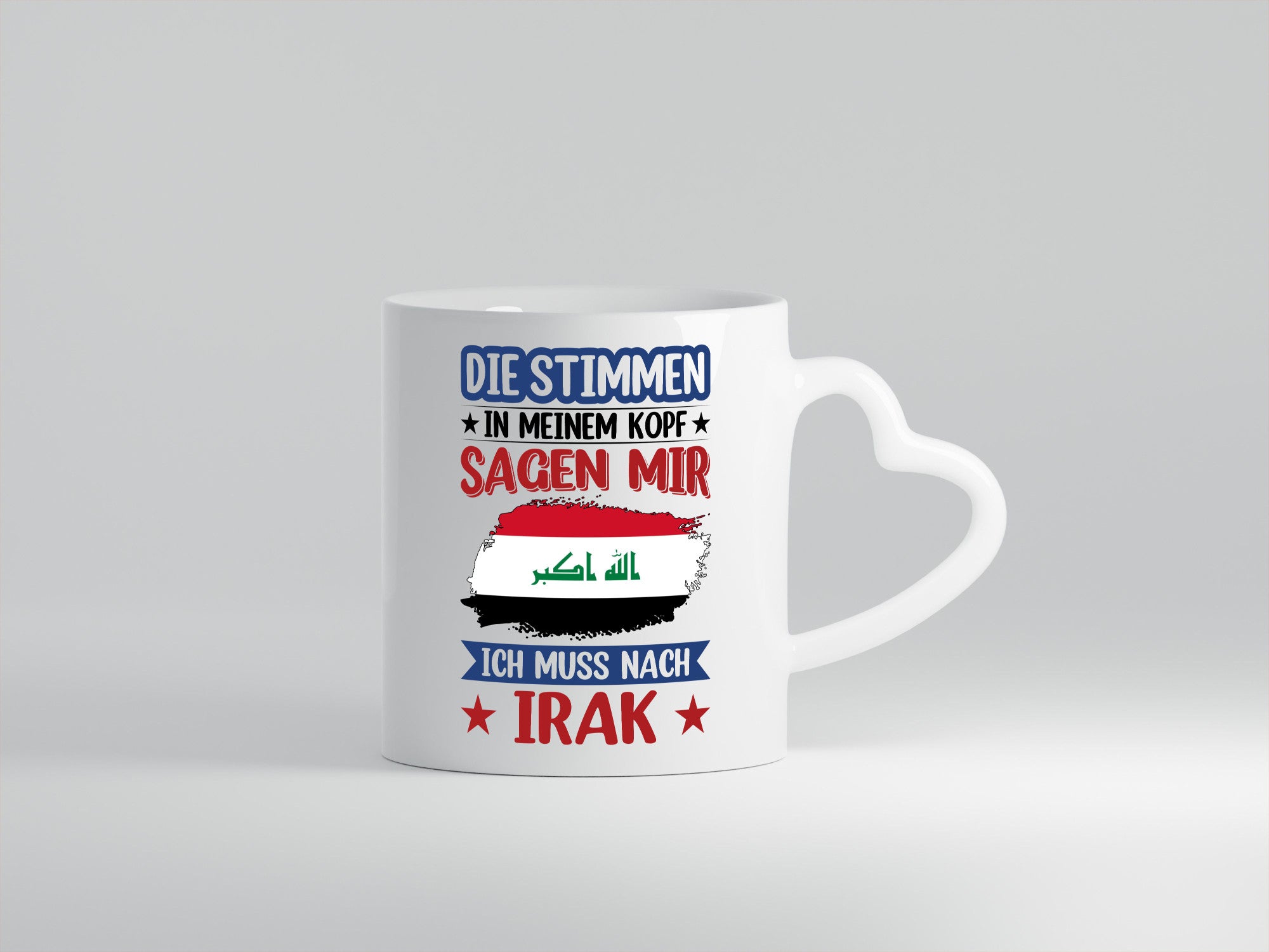 Irak | Urlaub Stimmen in meinem Kopf Traumland Geschenkidee Humor Tasse