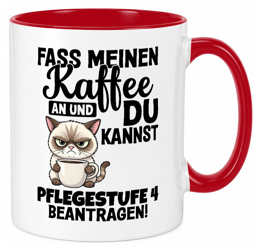 Fass meinen Kaffee an | Pflegestufe 4 Krankenschwester v3 Geschenkidee Humor
