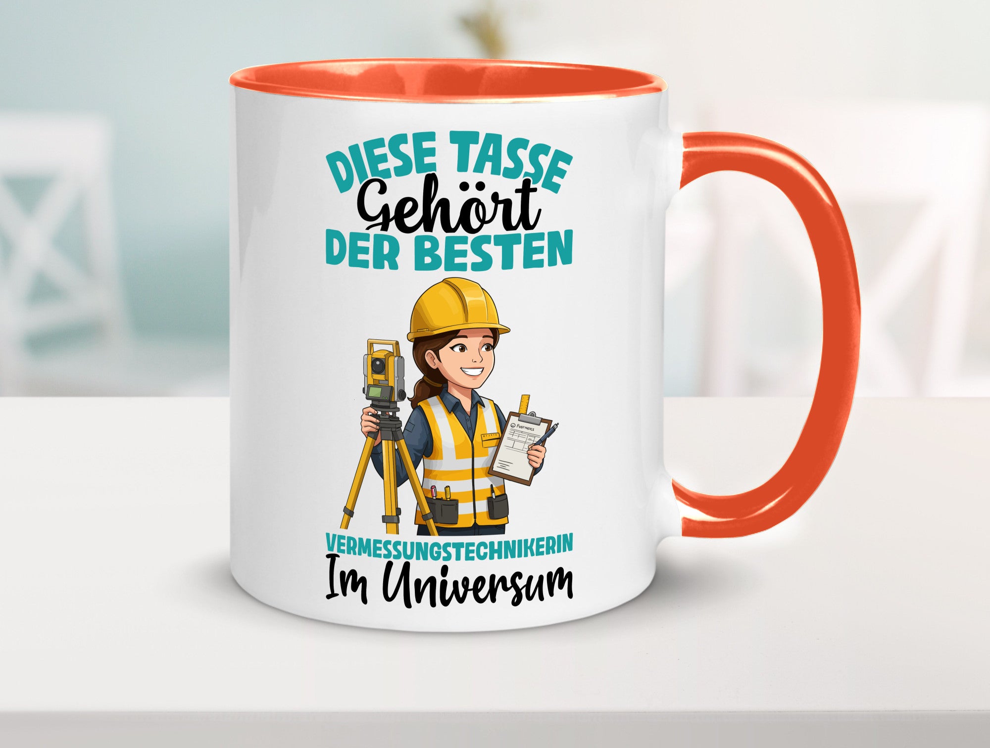 Im Universum: Vermessungstechnikerin | Techniker lustiger Spruch Geschenk Humor