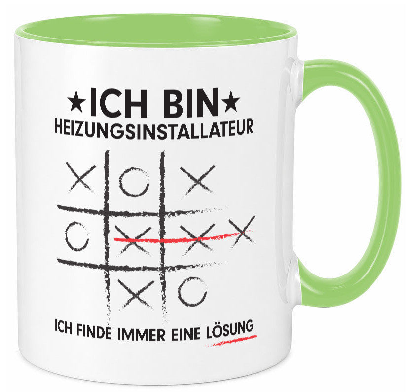 Löse Probleme: Heizungsinstallateur | Heizungsbauer Humor Geschenkidee Tasse