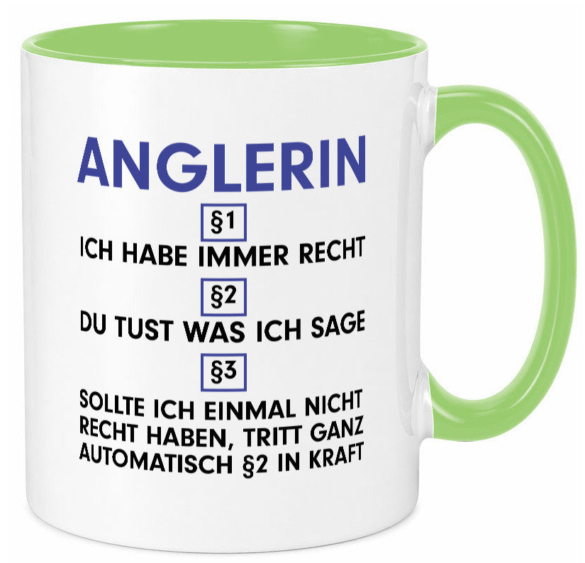 Ich habe immer Recht Anglerin | Angeln Fischerin v2 Geschenk Humor Geschenkidee