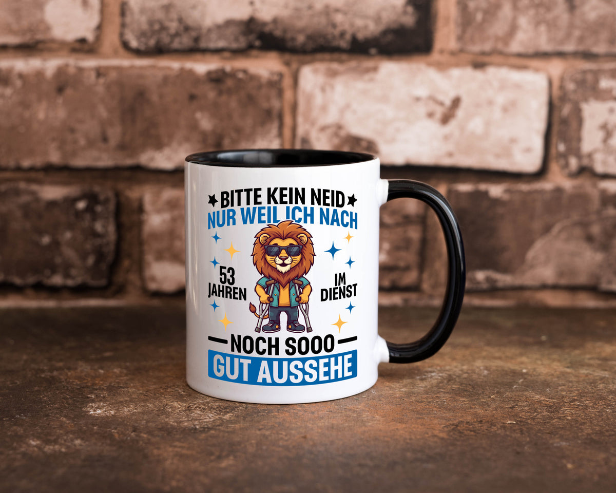 53 Jahre im Dienst | Arbeitsjubiläum Arbeit Geschenkidee Kollegen Büro Humor Tasse