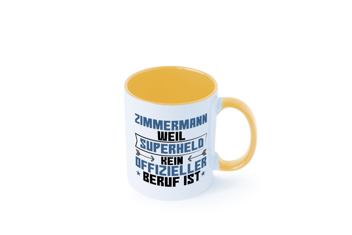 Superheld Zimmermann | Handwerker Holzbau Geschenk Humor Geschenkidee lustiger Tasse