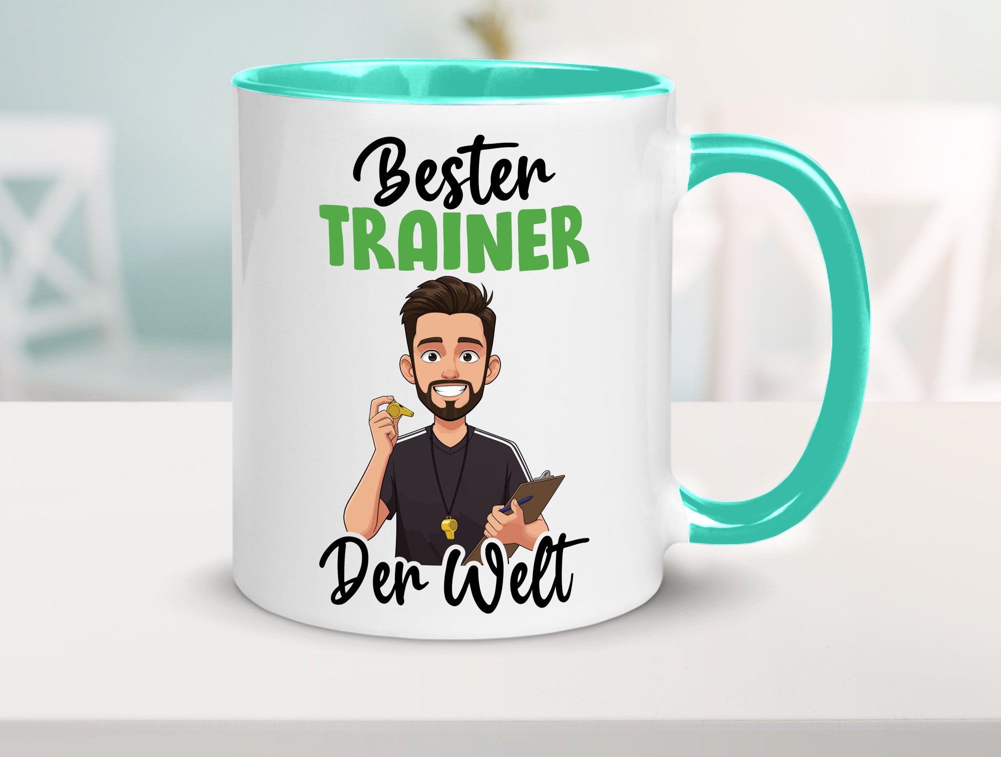 Bester Trainer | Verein Sport v2 Humor Geschenkidee Tasse