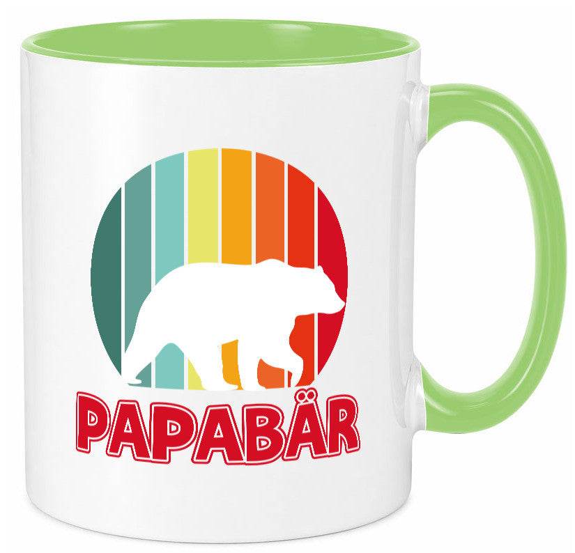 Papabär | Papa Tasse Vater Vatertag Bär lustiger Spruch Geschenk Familie