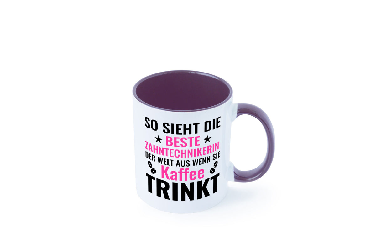 Kaffee trinkt: Zahntechnikerin | Zahnmedizin lustiger Spruch Geschenk Humor Tasse
