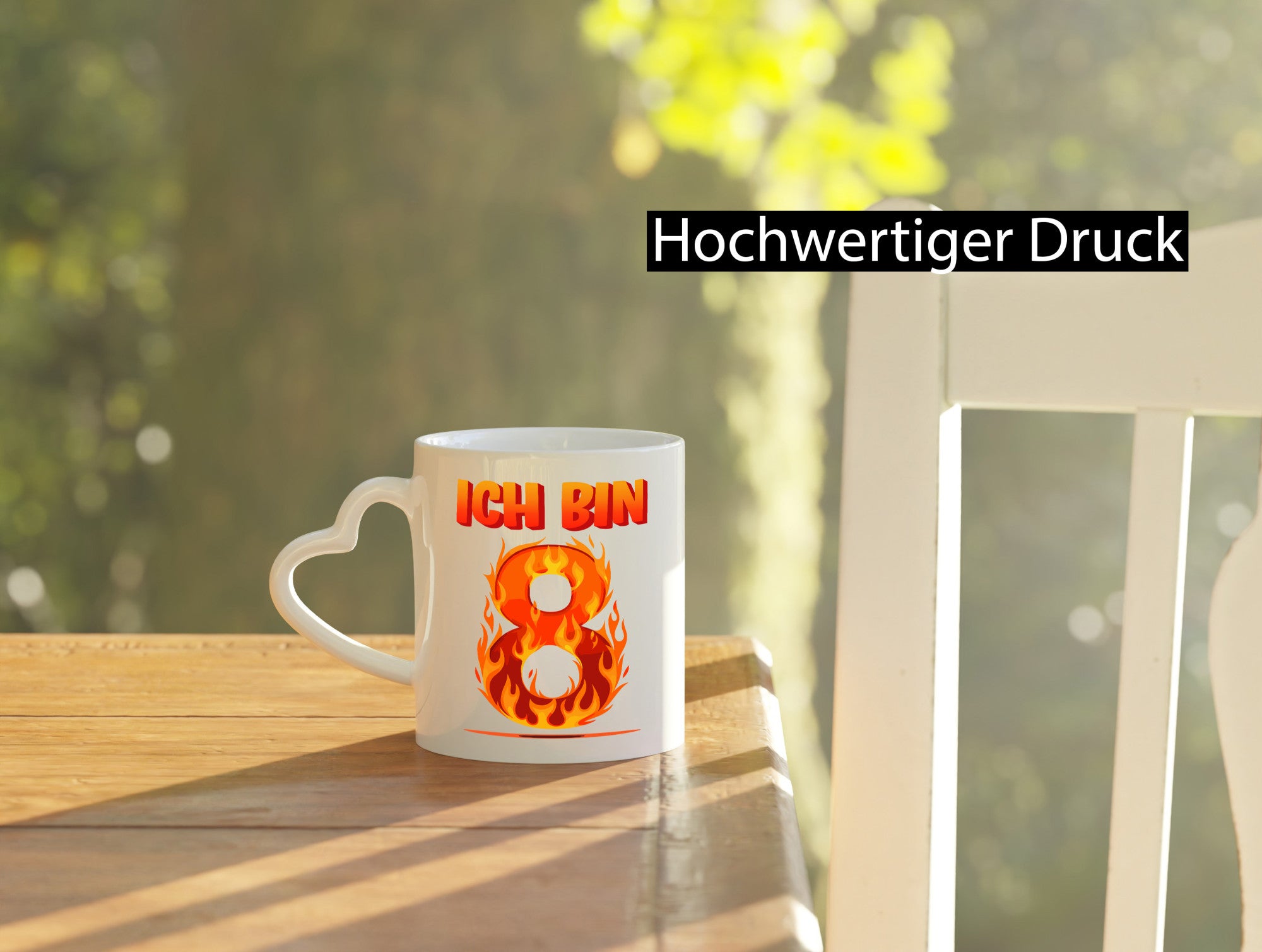 8. Geburtstag | 8 Jahre Drache lustiger Spruch Geschenk Geschenkidee Tasse