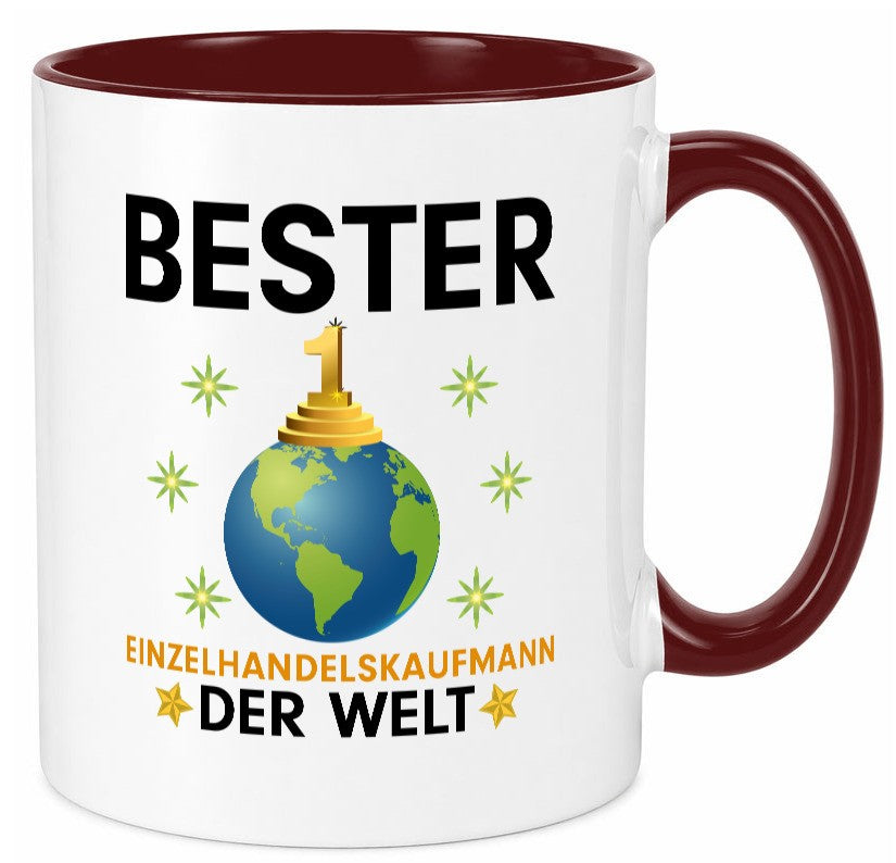 Welt Bester Einzelhandelskaufmann | Einzelhandel Humor Geschenkidee Tasse