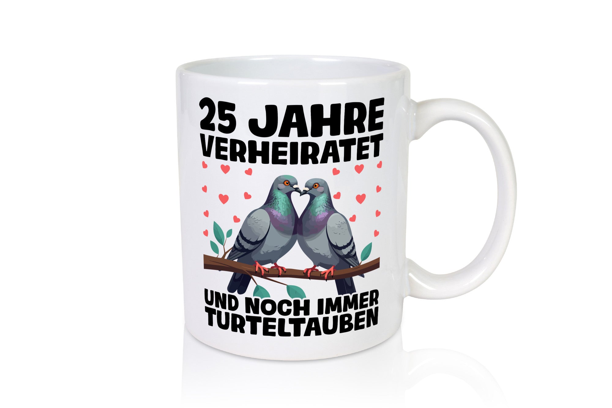25. Jahre verheiratet | Turteltauben Ehe Ehepaar lustig Humor Geschenkidee