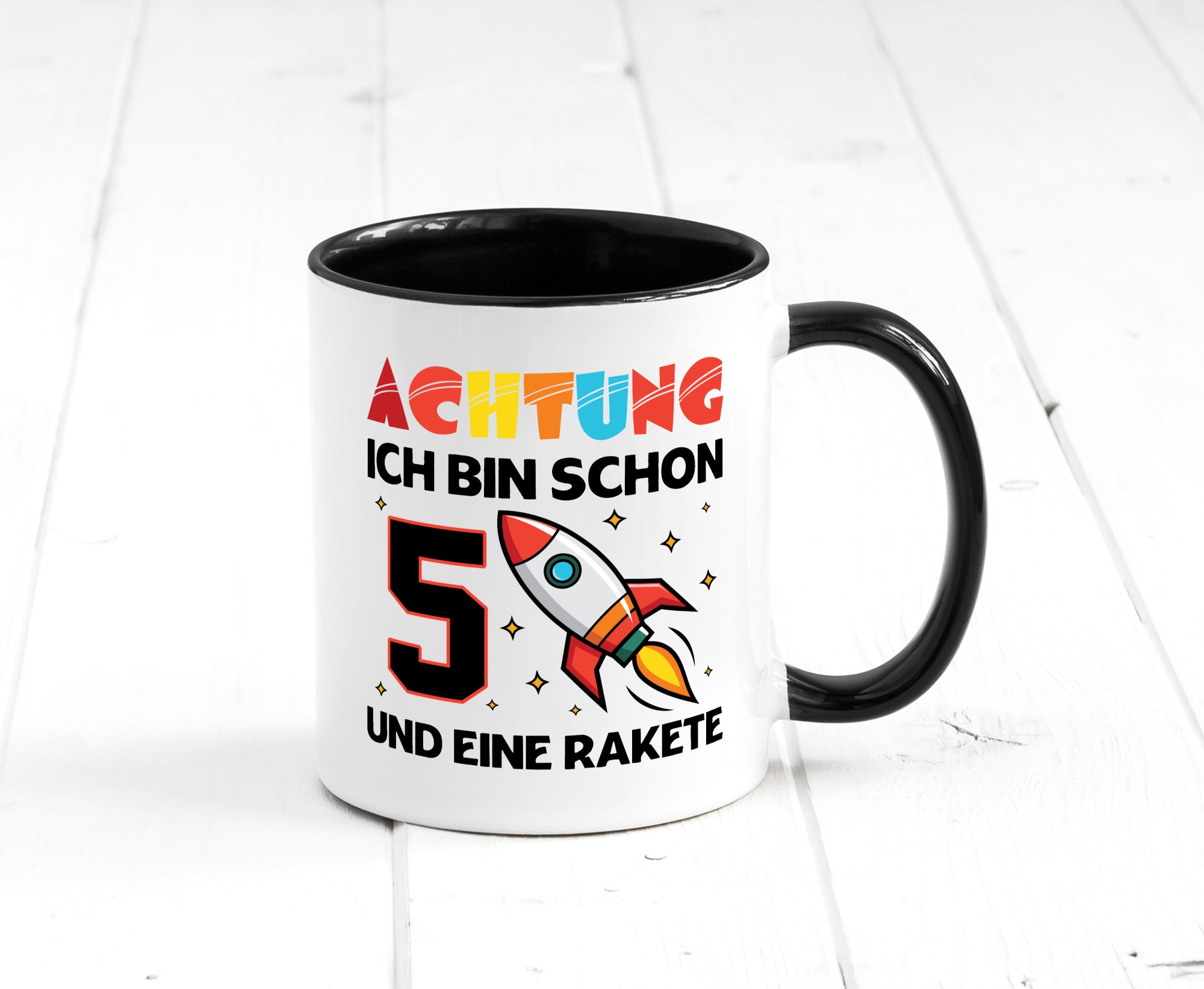 5. Geburtstag | Rakete Weltraum 5 Jahre Galaxy lustig Geschenkidee Geschenk