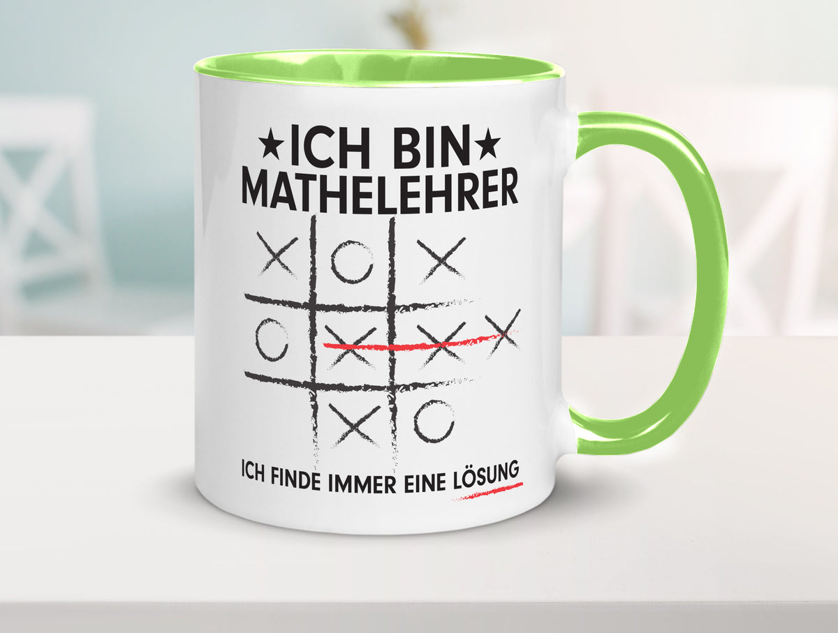Löse Probleme: Mathelehrer | Lehrer Mathe Humor Geschenkidee Tasse