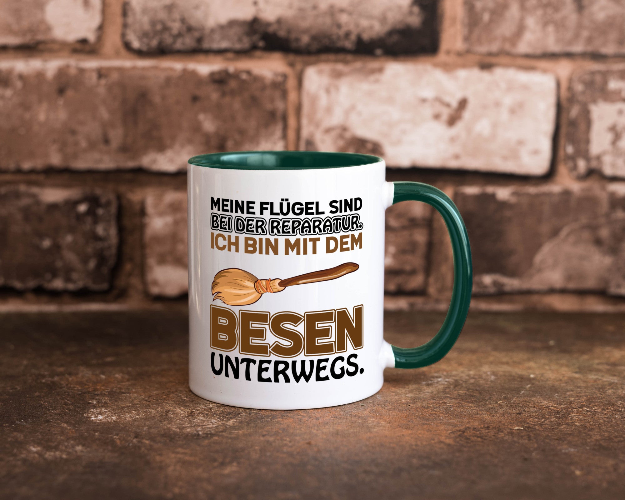 Flügel Reperatur lustig Humor Geschenkidee Geschenk Tasse