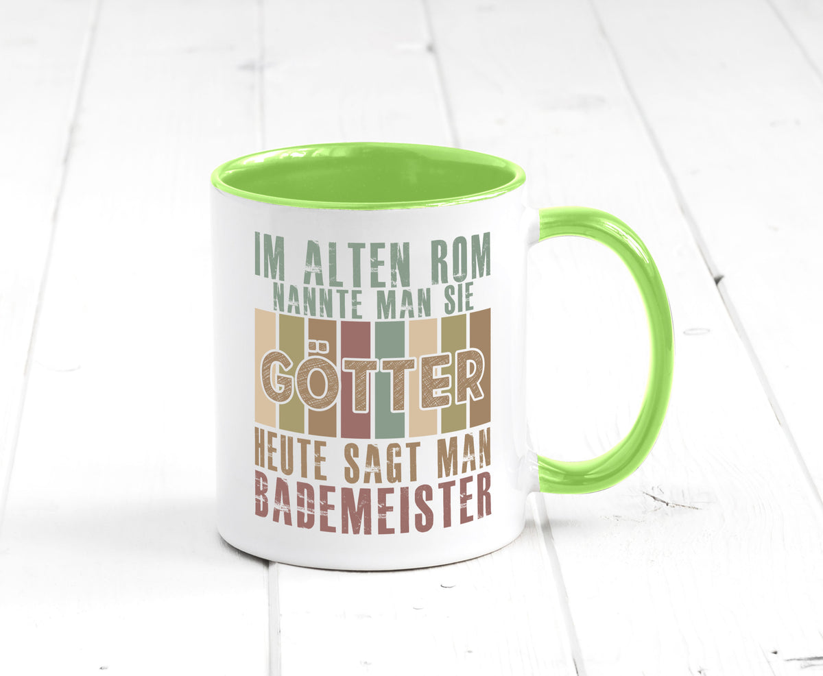 Heute sagt man: Bademeister | Rettungsschwimmer lustiger Spruch Geschenk Humor Tasse