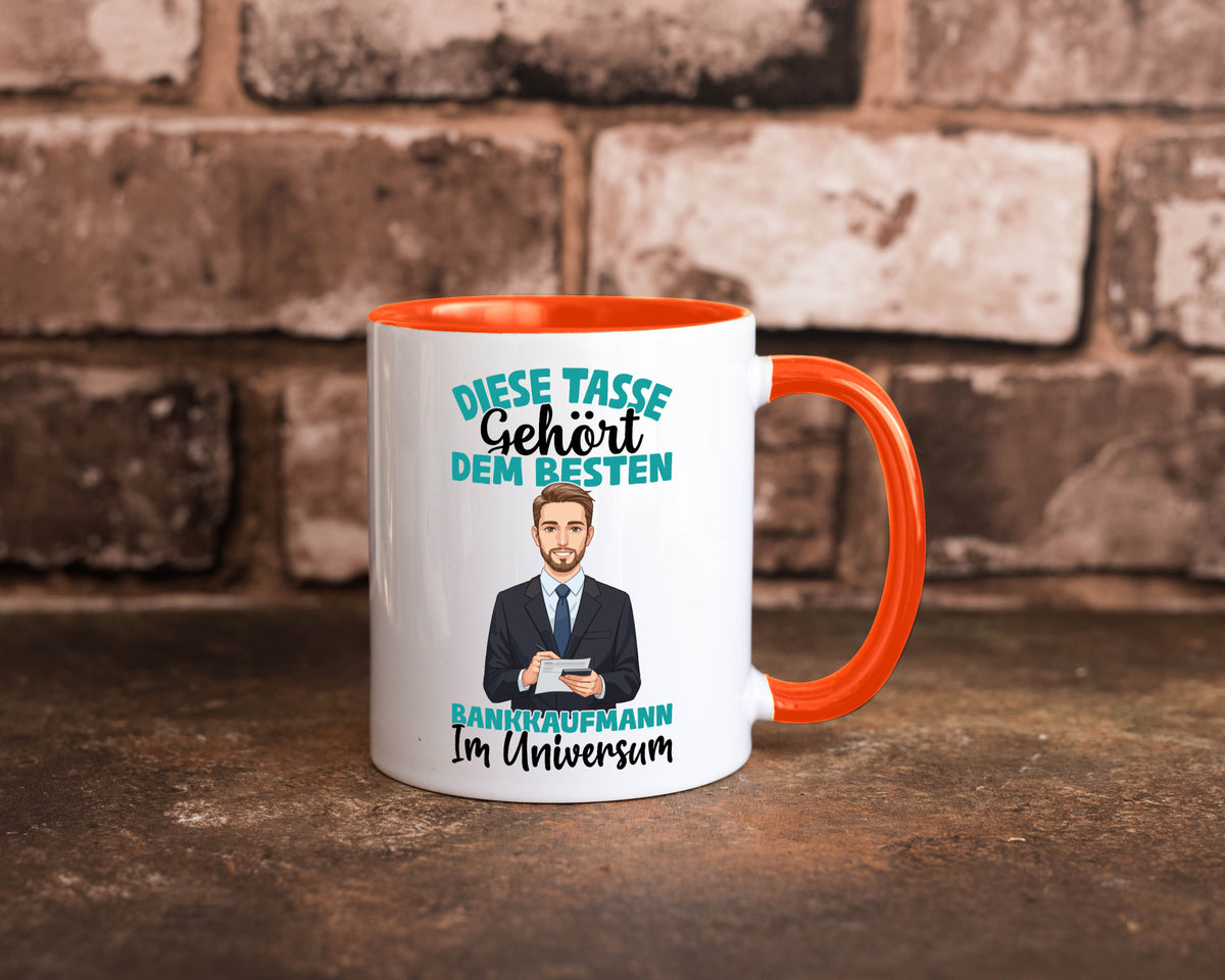 Im Universum: Bankkaufmann | Kaufmann Bank Kaufleute Geschenkidee Humor Tasse
