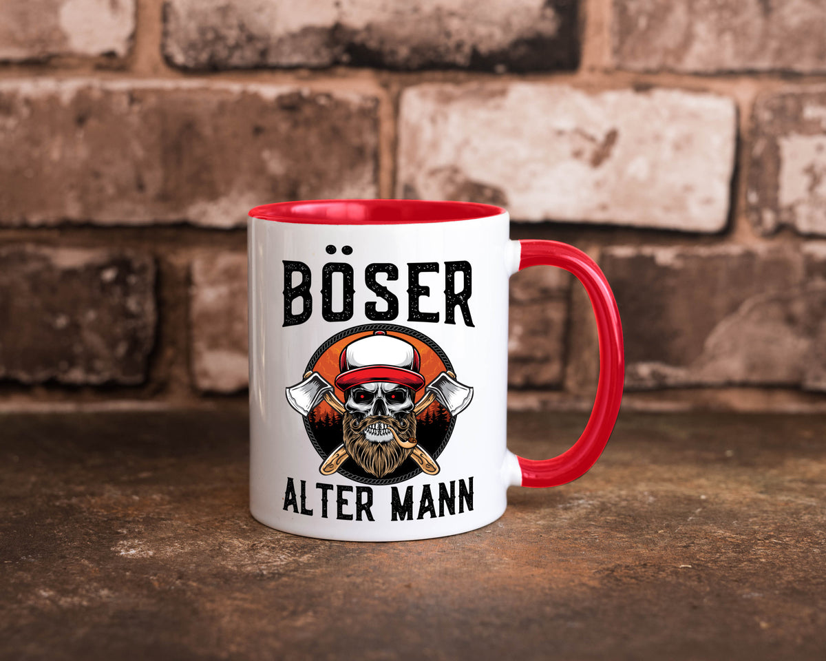 Böser alter Mann Humor Geschenkidee Tasse