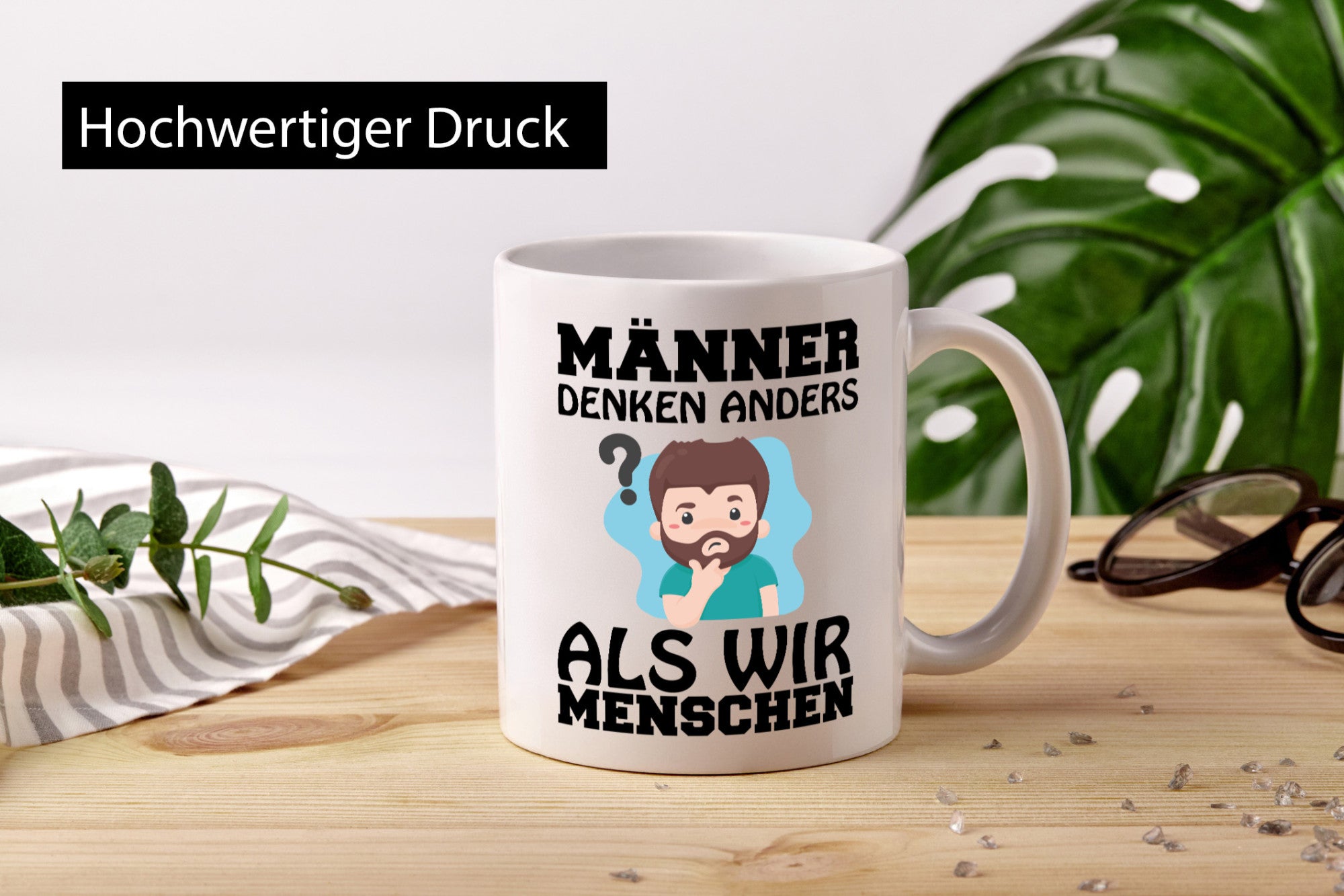 Männer denken anders Geschenkidee Humor Tasse