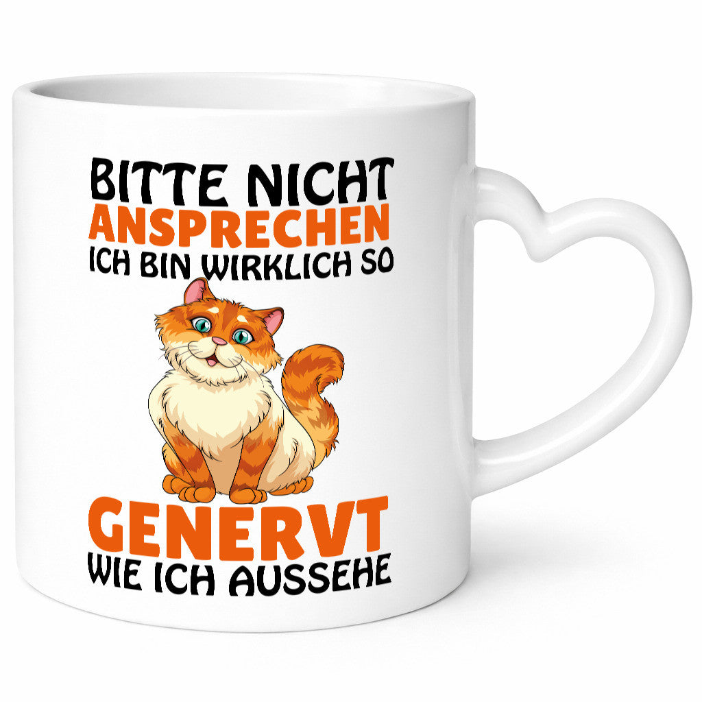 Bitte nicht Ansprechen lustig Humor Geschenkidee Geschenk Tasse